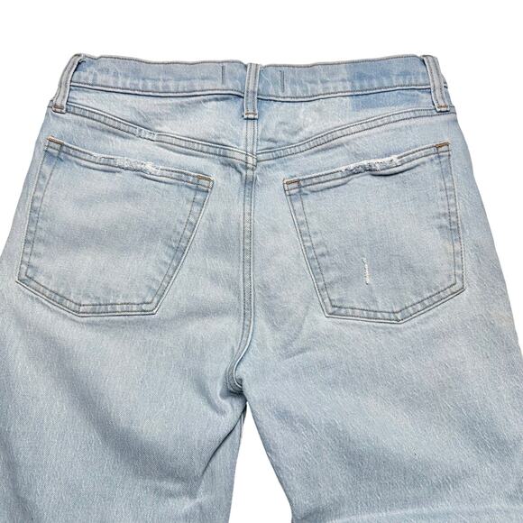 Abercrombie & Fitch | Women | The Boyfriend Mid Rise Distressed Jeans | Sz 28 6R - Picture 10 of 12